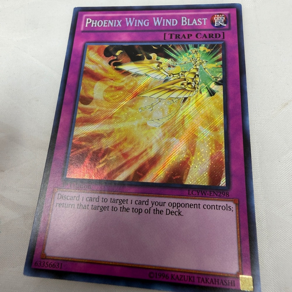 Yu-Gi-Oh Phoenix Wing Wind Blast LCYW-EN298 Super Rare Trap Card Holo Konami